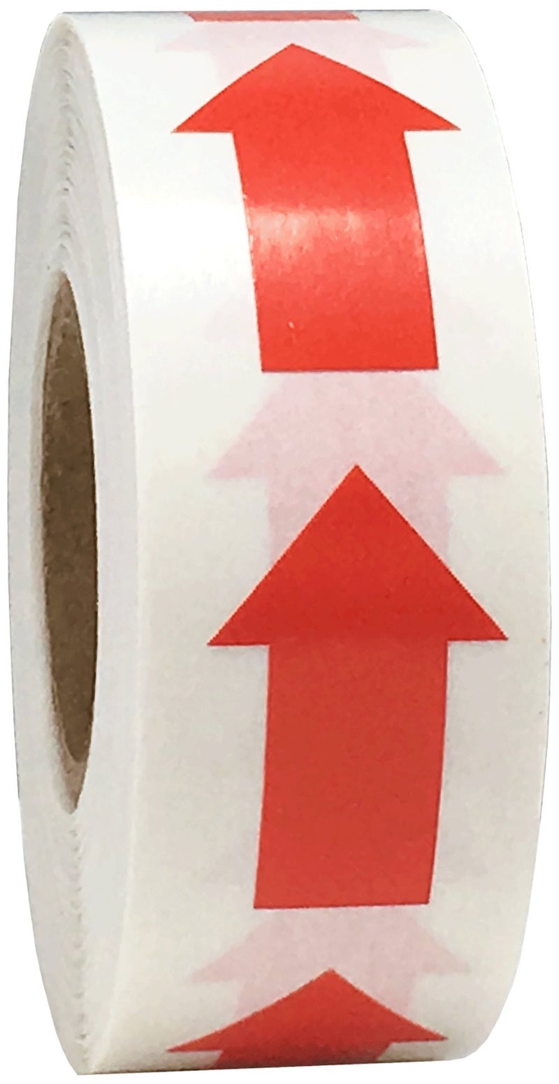 Color Coding Arrow Labels Red for Organizing Inventory 1 x 5/8 Inch 500 Total Adhesive Stickers